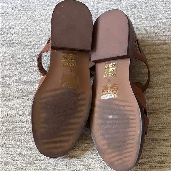 Madewell Brown Leather Fisherman’s Sandals - Picture 4 of 9